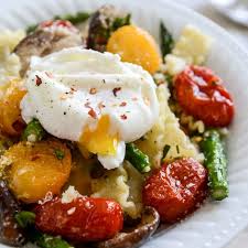Spring Pasta With Blistered Tomatoes And Eggs Recipe Yummly Recipe Spring Pasta Food Recipes