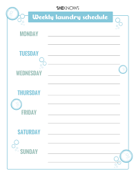 3 helpful printables for scheduling laundry and chores