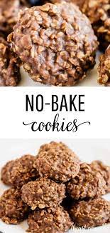 No Bake Cookies Only 7 Ingredients And 15 Minutes To Make Perfectly Soft And Chewy Wit Oatmeal Cookie Recipes Easy No Bake Cookies Chocolate Oatmeal Cookies