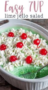 Make This Easy 7up Lime Jello Salad For Everything From Summer Picnics To Holiday Gatherings It Makes A Fruit Salad Easy Lime Jello Salads Easy Salad Recipes