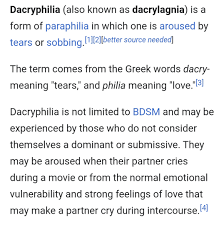 Dacryphilia – Miss D