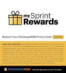 Today's top fandango promo code: Sprint Rewards Promo Fandangonow