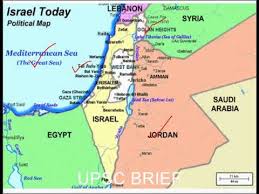 The present state of israel formally occupies all the land from the jordan river to the mediterranean ocean, bounded by egypt in the south, lebanon in the north, and jordan in the east. Israel Map In Brief For Upsc Ssc Youtube