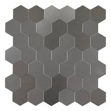 Price and stock could change after publish. Hexagon Brushed Metal Peel Stick Aluminium Mosaic For Kitchen Backsplash Buy Brushed Metal Aluminium Mosaic Hexagon Aluminium Mosaic Peel Stick Peel Stick Aluminium Mosaic Wall Tile Product On Alibaba Com