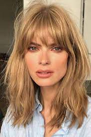 The Tousled Fringe Blunt Bangs Are Not User Friendly They Re One Of Those Things That We Like In Th Long Hair With Bangs Medium Hair Styles Long Hair Styles