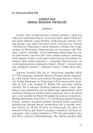 Skąd wzięły się gorzkie żale? Pdf Gorzkie Zale Geneza Teologia Przyszlosc