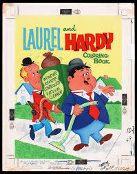 After a trip to new york in 1986, during which he failed to find work as a comics artist, mckean met writer neil gaiman and the pair collaborated on a short graphic novel of. Comic Mint Animation Art Laurel And Hardy Coloring Book Whitman 1968