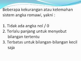 Simbol angka romawi terdiri atas karakter dasar dan juga karakter kombinasi. Sistem Numerasi Arabhindu Sistem Numerasi Romawi Sejarah Numerasi