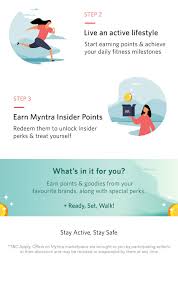 Myntra new user coupon code. Myntra Get Rewarded For Walking Milled