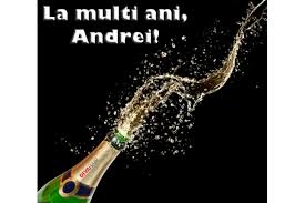 Iti urez sa prinzi aripi pentru a trece cu usurinta peste to. Sampanie Felicitare Pentru Andrei