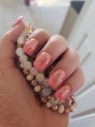 Maybe you would like to learn more about one of these? Caribbean Coral Coming Up Rose Gold Reversed Nails Rosegold Pink Color Street Nails Summer Nails Nails