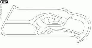 Coloring Pages Of The Seattle Seahawks Logo Seattle Seahawks Logo Seahawks Colors Seahawks Crafts