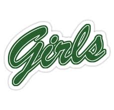 Girls Green Stickers By Gpunch Redbubble Green Sticker Green Aesthetic Stickers
