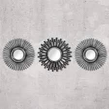 Choose from contactless same day target/home/small silver decorative mirrors (913)‎. Homezone 3pc Shabby Chic Round Sunburst Wall Mirrors In Distressed Silver Decorative Wall Mountable Shabby Chic Home Decor Silver Buy Online In Angola At Angola Desertcart Com Productid 77582498