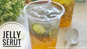 Es nutrisu bahan es batu nutrisari jeruk susu biji selasih #dapurrumahusaha #idebisnis. Es Serut Nutrisari Blewah