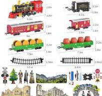 Amazon.com: Locomoto Juego de tren - Juguetes de tren para niños y niñas  con humo, luz y sonidos, kits de ferrocarril, tren de juguete con motor de  ...