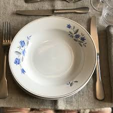 Jun 17, 2021 · find many great new & used options and get the best deals for vintage northern pacific yellowstone park line logo dinner plate at the best online prices at ebay! Vintage Table Set With Blue Flowers Desinare Cooking School In Florence