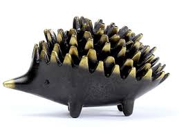 Walter Bosse Gorgeous Hedgehogs Tray Set 50s Walter Bosse Hedgehog Art Decor