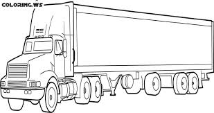 Semi Truck Coloring Page Truck Coloring Pages Construction Machinery Construction Machinery Is Truck Coloring Pages Coloring Pages Coloring Pages For Kids