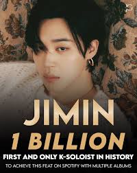 Be Mine” by #Jimin has now surpassed 200 MILLIONS streams