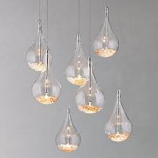 John Lewis Partners Sebastian 7 Light Drop Ceiling Light Crystal Drop Ceiling Lighting Ceiling Lights Light