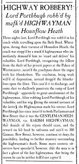 Pin By Julie Price On History Of The Highway Man Hounslow Being A Landlord Highway Men