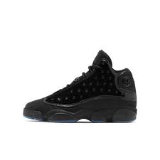 Air Jordan 13 Retro Big Kids Shoe Size 6y Black With Images Air Jordans All Black Shoes All Black Jordan 13