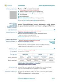 Examples.for more information e3 61t pdf go to. Cv Europass Ufficiale C Da Scaricare In Word Cv Europeo