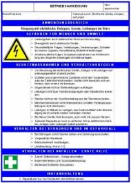 Merkblatt * § 44 awsv. Betriebsanweisung Erstellung Der Betriebsanweisungen Die Arbeitsschutzberater