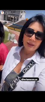 Kerly Moran y su Mamá Evita Oviedo en Estadio Olímpico Atahualpa