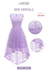 Simple Sweet And Totally Adorable With Delightful Color Special Fabric And Cute Asymmetric Design Purple Lace Dress Light Purple Prom Dress Lace Dress Boho