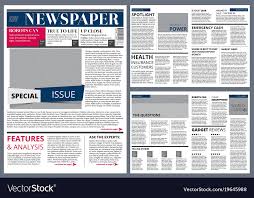 Keep at least an 1/8th of an inch between each column. Newspaper Layout Zomya