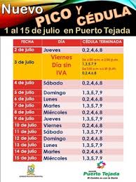 Información del pico y placa hoy en medellín. Pico Y Cedula Municipio De Puerto Tejada Cauca