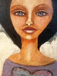 First try at texture painting and first time using words in the background  of my painting!! What do y'all think? Should I sell these? 🤔🤍