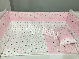 Jaju baby nevresim takımı ve beşik kenar koruma / beşik. Jaju Baby Pembe Ay Ve Yildiz Bebek Nevresim Takimi Ve Kenar Koruma
