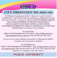 The metro manila council (mmc) agreed to implement a. An Ordinance Imposing Penalties To All Persons And Business Establishments Who Shall Violate The Guidelines On Mecq Science City Of Munoz