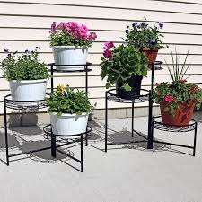 Maybe you would like to learn more about one of these? Sunnydaze Black Three Tiered Indoor Outdoor Flower Plant Stand 22 Set Of Two Walmart Com Plant Stands Outdoor Flower Pots Outdoor Plant Stand Indoor