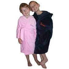Made of 100% combed cotton terry, these men's terry bathrobes are soft, comfortable, and absorbent. Amazon Com Personalized Hooded Children S Deluxe Terry Velour Bathrobe Cover Up In Multiple Sizes And Colors Embroidery Of Name Or Monogram Included Handmade