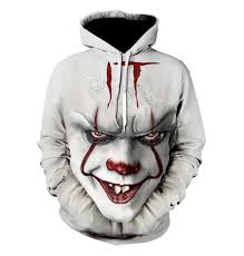 It Halloween Horror Clown 3d Hoodie By Www Wesellanything Co Hoodie Print Patterned Hoodies Hooded Sweatshirt Men
