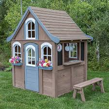 Forestview Ii Wooden Playhouse With Ez Kraft Assembly Wooden Playhouse Build A Playhouse Play Houses