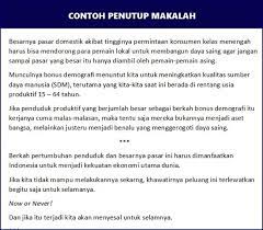 Untuk memperjelas tentang serangkaian artikel yang telah dibutkan. 17 Contoh Penutup Makalah Kesimpulan Dan Saran