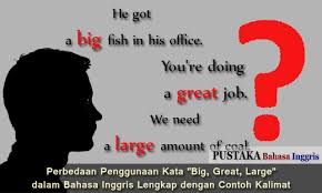 Kalimat positif atau sering disebut juga kalimat pernyataan dalam bahasa inggris adalah kalimat yang tidak terdapat pengingkaran atau penyangkalan, sehingga pernyataan yang diungkapkan bersifat positif. Perbedaan Penggunaan Kata Big Great Large Dalam Bahasa Inggris Lengkap Dengan Contoh Kalimat