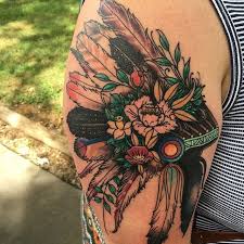 Maybe you would like to learn more about one of these? 10 Colorful Headdress Tattoos Tattoodo