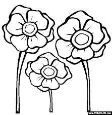 You can print out this poppy coloring page, but you can also color online. Poppies Coloring Page Free Poppies Online Coloring