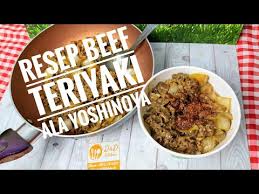 Namun biasanya juga menggunakan daging sapi. Resep Beef Slice Teriyaki Ala Yoshinoya Youtube