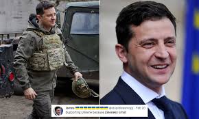 Fans swoon over Ukraine President Volodymyr Zelensky as he fights Russian  invasion | Daily Mail Online