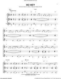 Lumineers Ho Hey Sheet Music For Guitar Ensemble Pdf