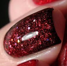 Red Black And Glitter Nails Mac Sparks On Screen Nail Polish Gorgeous Chunky Red And Multi Color Glitter Sparkly Nails Trendy Nails Red Nails