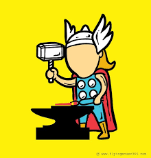 Comic Book Superheroes And Their Part Time Jobs Part Time Job 004 Metal Factory Part Time Jobs Geeky Creative Illustration