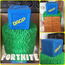Fortnite Cake 8th Birthday Cake Grass Cake 10th Birthday Parties